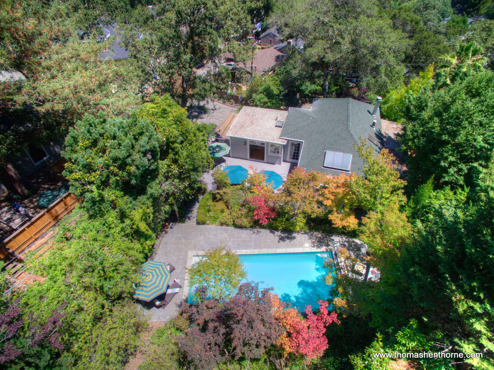 2 Foothill Road San Anselmo 83 aerial view of 2 Foothill Road San Anselmo