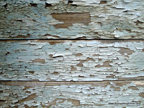 photo of peeling paint