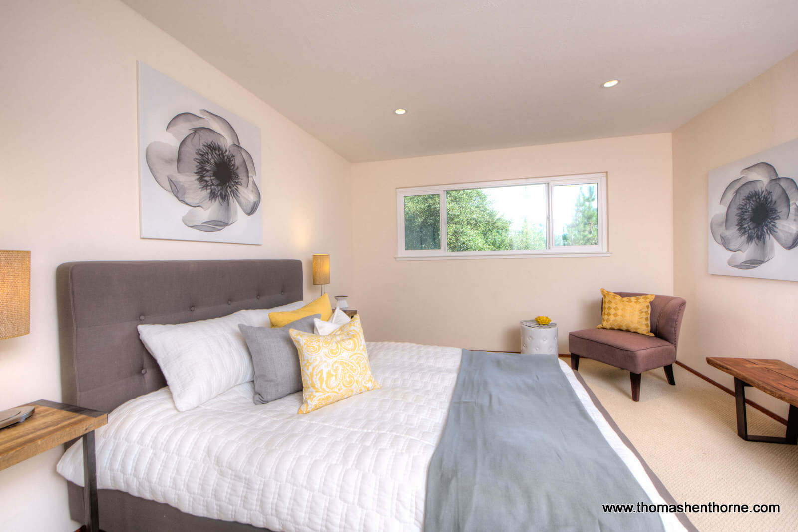 36 Tampa Drive San Rafael -- 24 Guest bedroom downstairs with queen bed and window