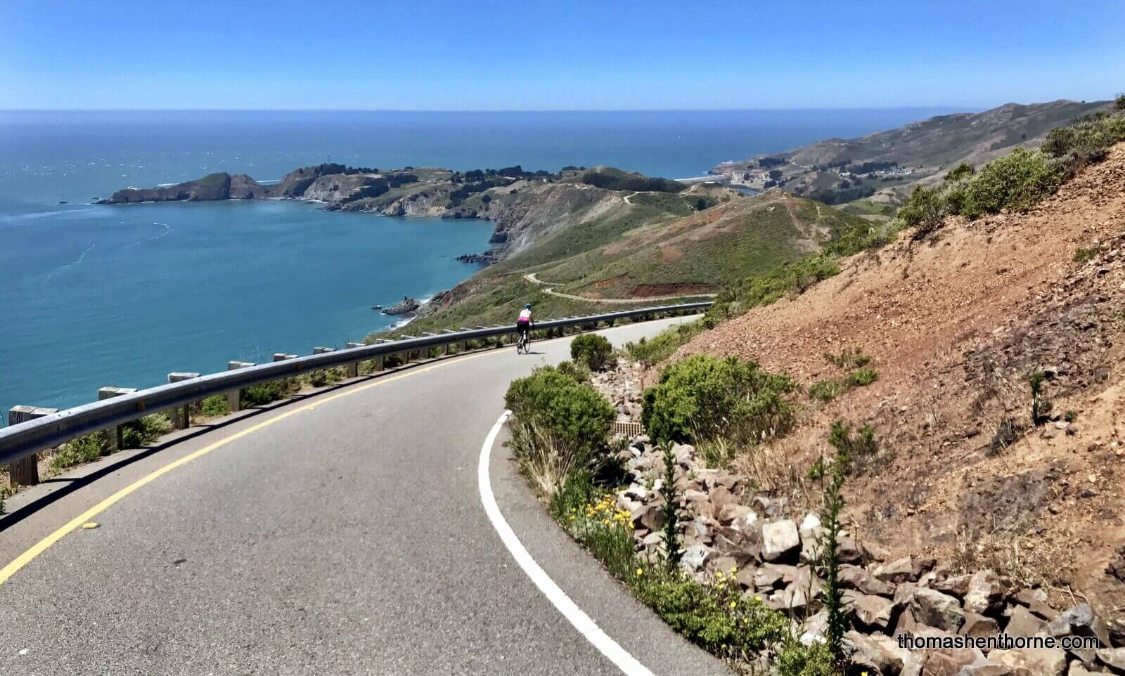 Biking in the Marin Headlands