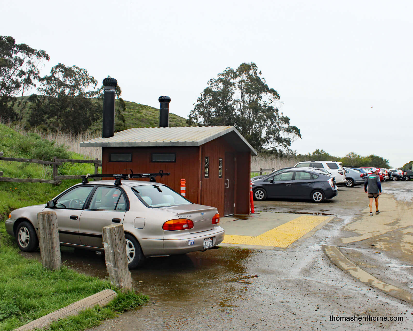 Tennessee Valley Hike 014 Restrooms at Parking Lot for Tennessee Valley Trail