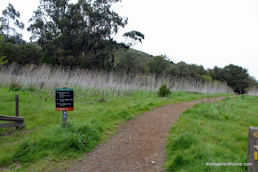 Tennessee Valley Hike 015 Miwok Trail Trailhead at Parking Lot