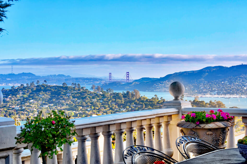 View from 190 Gilmartin Drive in Tiburon, California