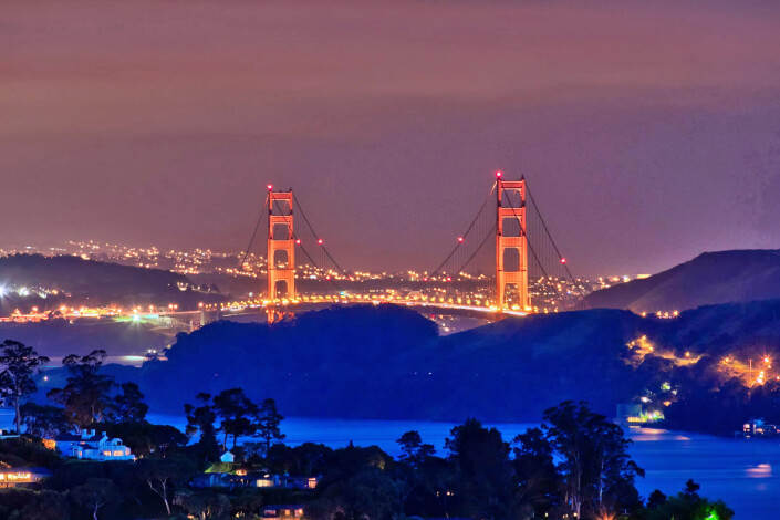Golden Gate Bridge at Sunset