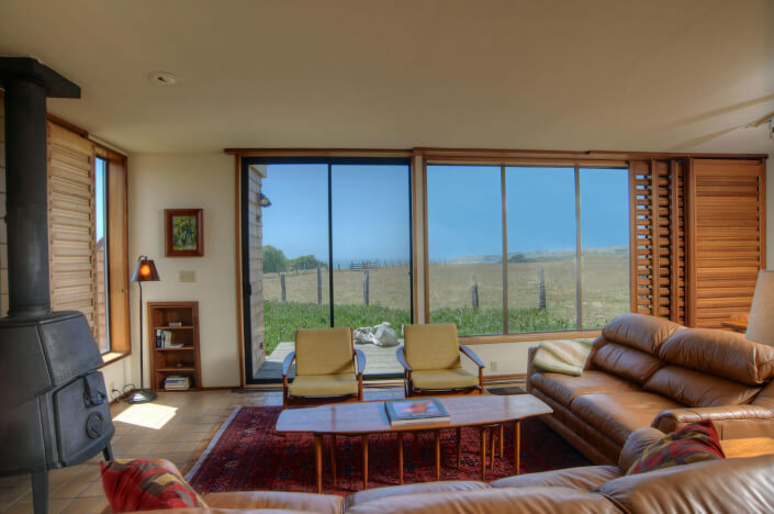 Living room with danish modern furniture