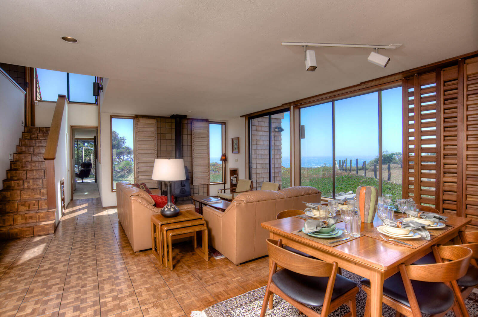 Living room with danish modern furniture