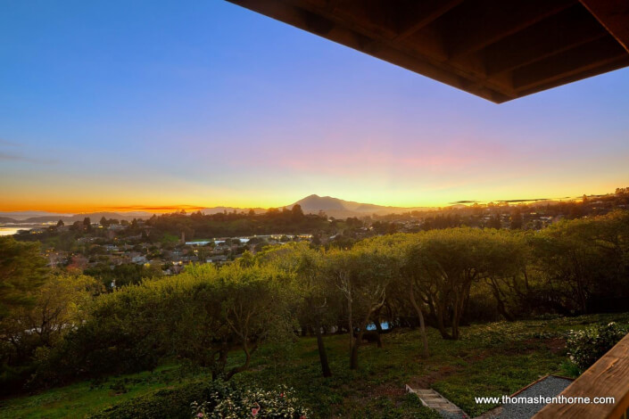View of Mount Tamalpais at Dusk