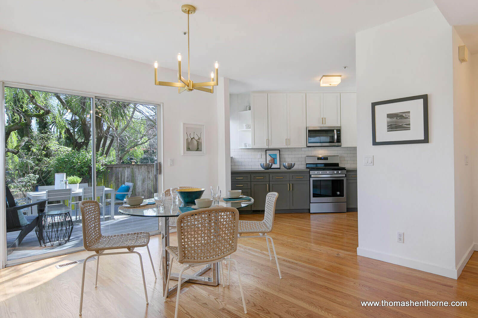 3 Creekside Court Corte Madera Kitchen and Dining Area