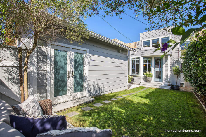 Lawn area in San Francisco home