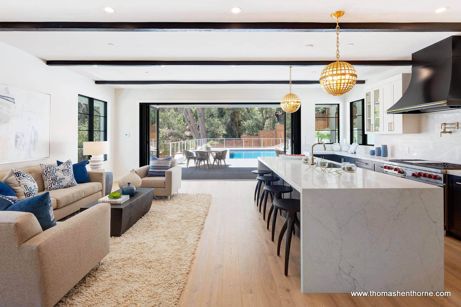 61-Gold-Hill 14 of 83 Kitchen and family room open to outdoors california living