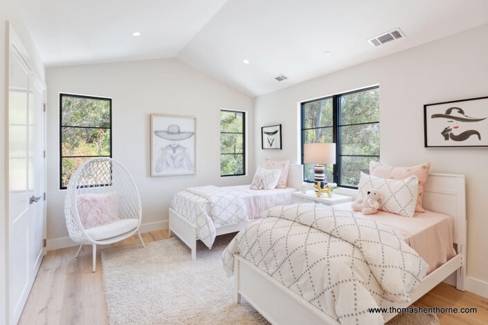 61-Gold-Hill 28 of 83 Bedroom with two twin beds and 3 windows