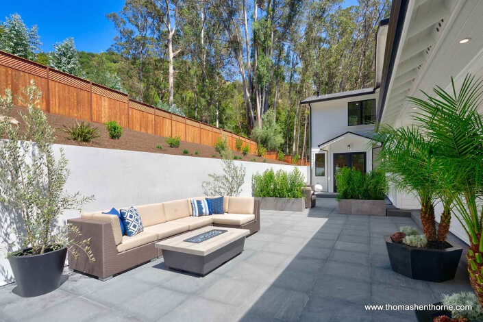 61-Gold-Hill 39 of 83 Seating area with olive trees and fire pit