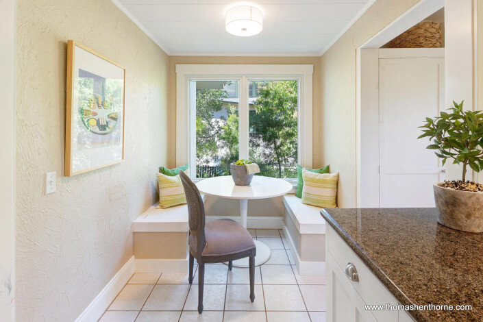 Kitchen with banquette