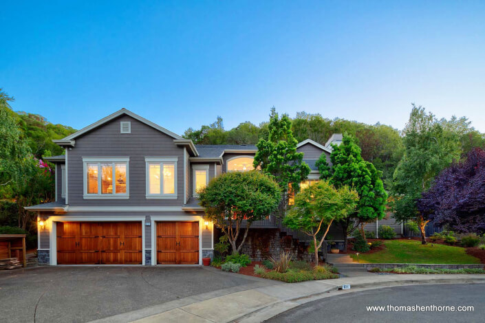 611-Fairway-Dr-Novato-Twilights 03 of 17 611 Fairway Drive in Novato front exterior