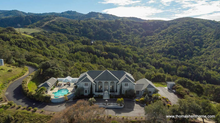 1100-Cabro-Ridge-Novato-AERIALS 15 of 29 aerial view of home