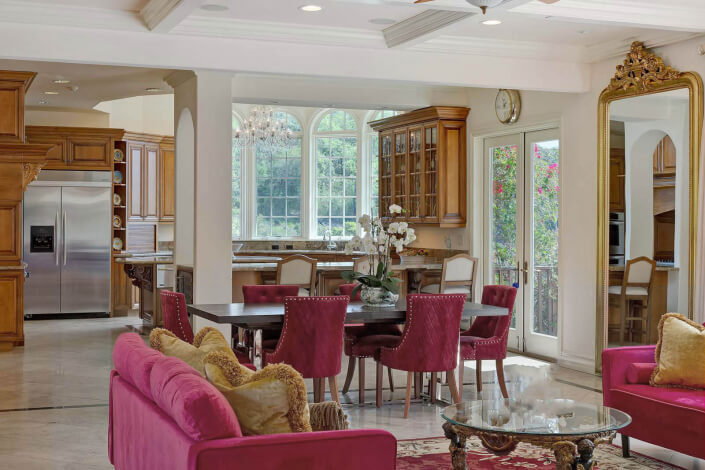 family room and living room