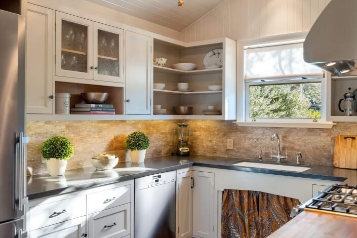 Kitchen with stainless appliances