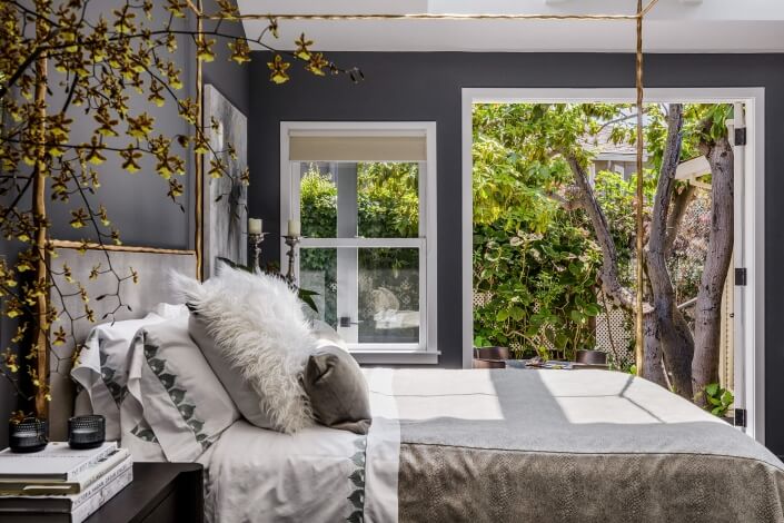 Primary bedroom looking out