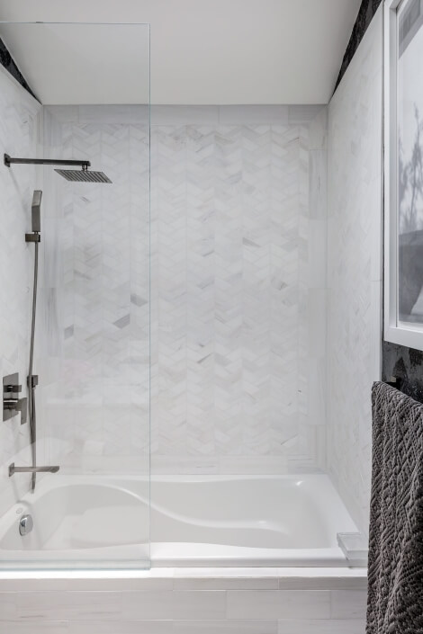 Bathroom with marble surround