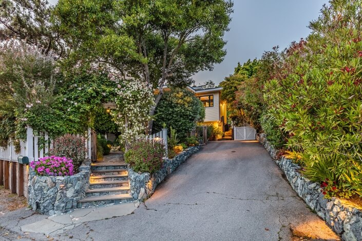 driveway and front exterior shot of home