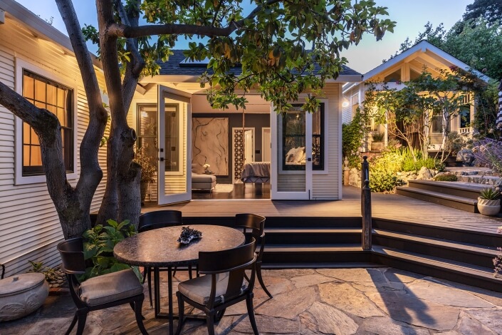 115 Oak Drive San Rafael California back garden and guest house