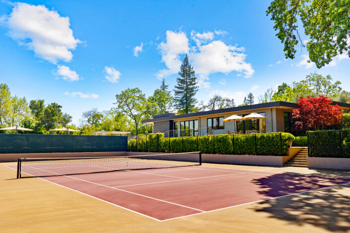 Wine country estate with tennis court at 1245 Sobre Vista Drive