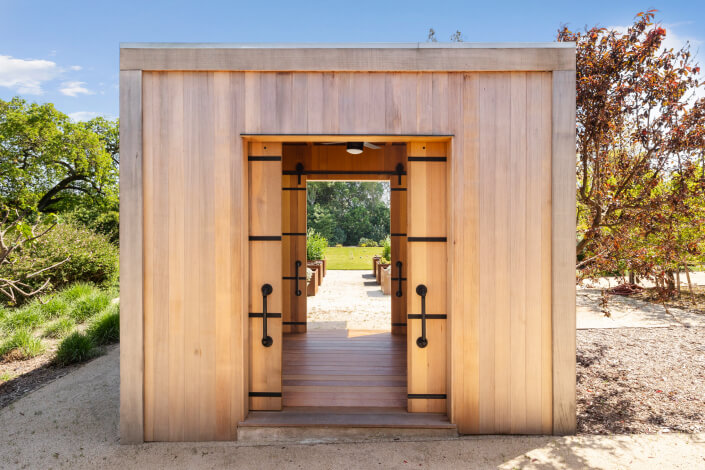 ornate doors to massage room