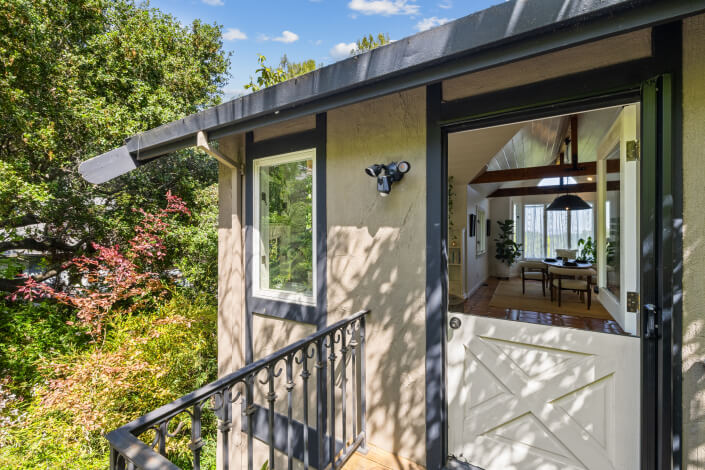 view into dining room