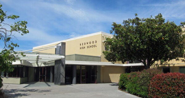 Redwood High School Larkspur California main entrance