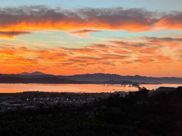 View from San Rafael's Bret Harte Neighborhood (1) View of Richmond San Rafael bridge from San Rafael's Bret Harte Neighborhood