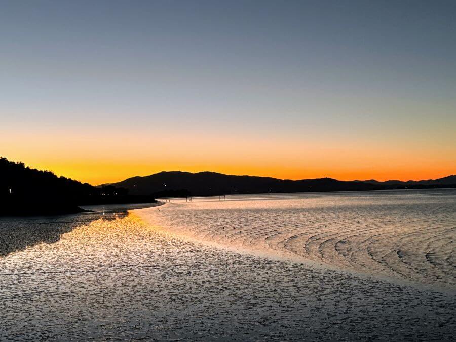 Sunset from China Camp Park near Peacock Gap Sunset from China Camp Park near Peacock Gap