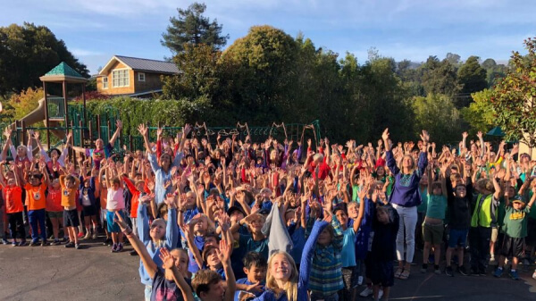 Park Middle School group of kids in Mill Valley CA