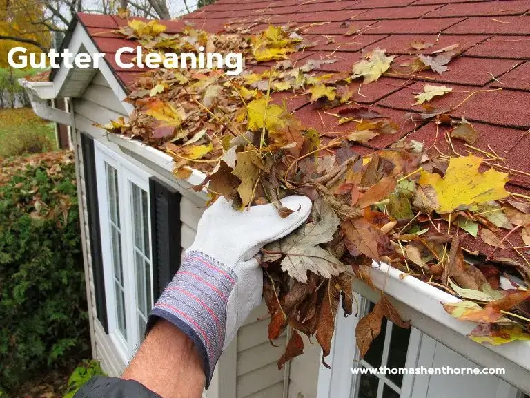 Gutter cleaning graphic
