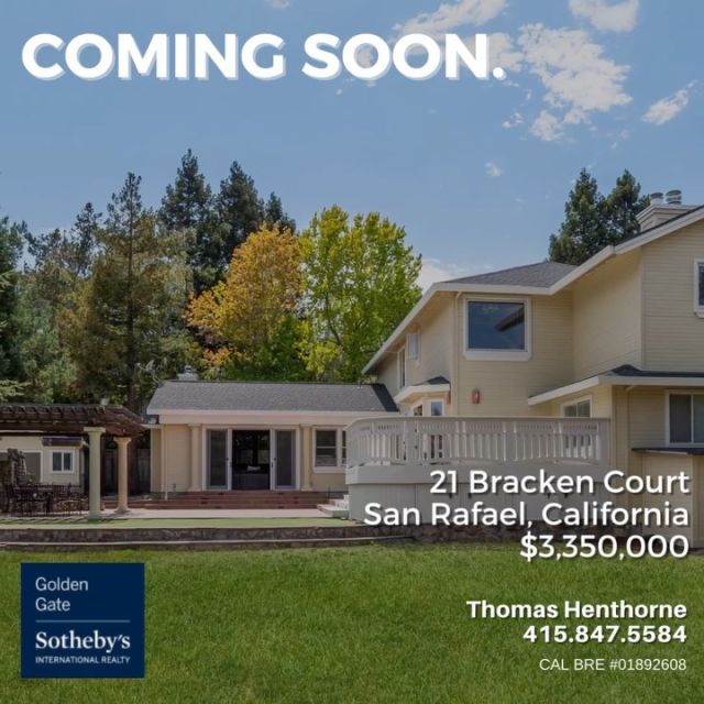 COMING SOON - Ideally located in the coveted Peacock Greens community at the end of a quiet cul-de-sac, this spectacular 4 BR/3 BA 4100 sq. ft. home checks all the boxes, offering the very best of California living. 
With over 4100 sq ft of living space on a private level lot, this stunning home boasts an open floor plan including a large eat-in chef’s kitchen, spacious living room and dining room, a private office/optional guest room and an expansive great room/media room with 16+ ft ceilings that opens out to the inviting backyard.
Call or text me at 415-847-5584 to be among the first to see this beautiful home! Exclusively offered for $3,225,000
More info: ⭐️⭐️LINK IN PROFILE⭐️⭐️

#marinhomes #marinrealestate #luxuryrealestate #ggsir #justlisted #comingsoon #openhouse #marincounty #peacockgreens #peacockgap